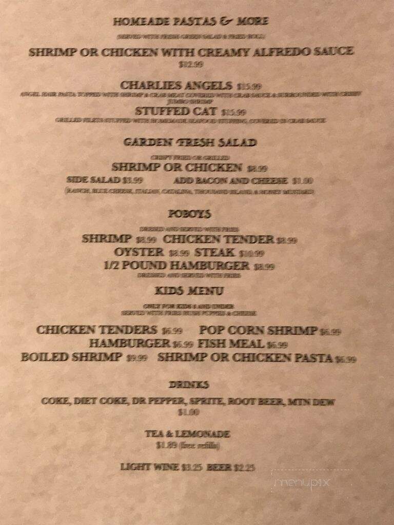 Charlexis Fish & Steak - Richton, MS menu_pic