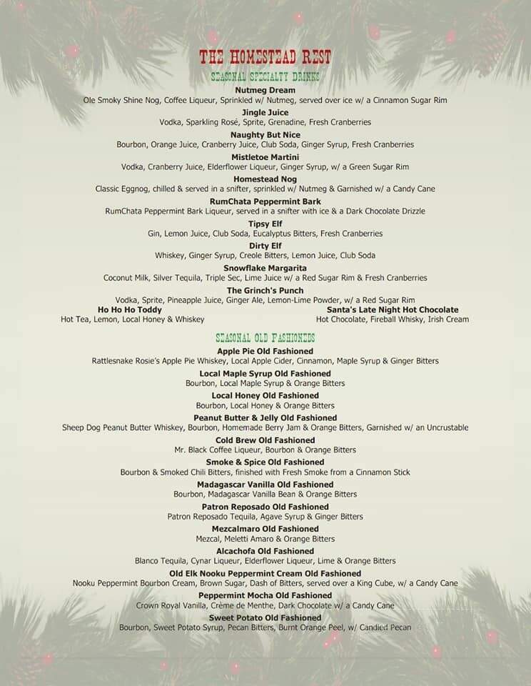 Homestead Rest - Sparta, NJ menu_pic