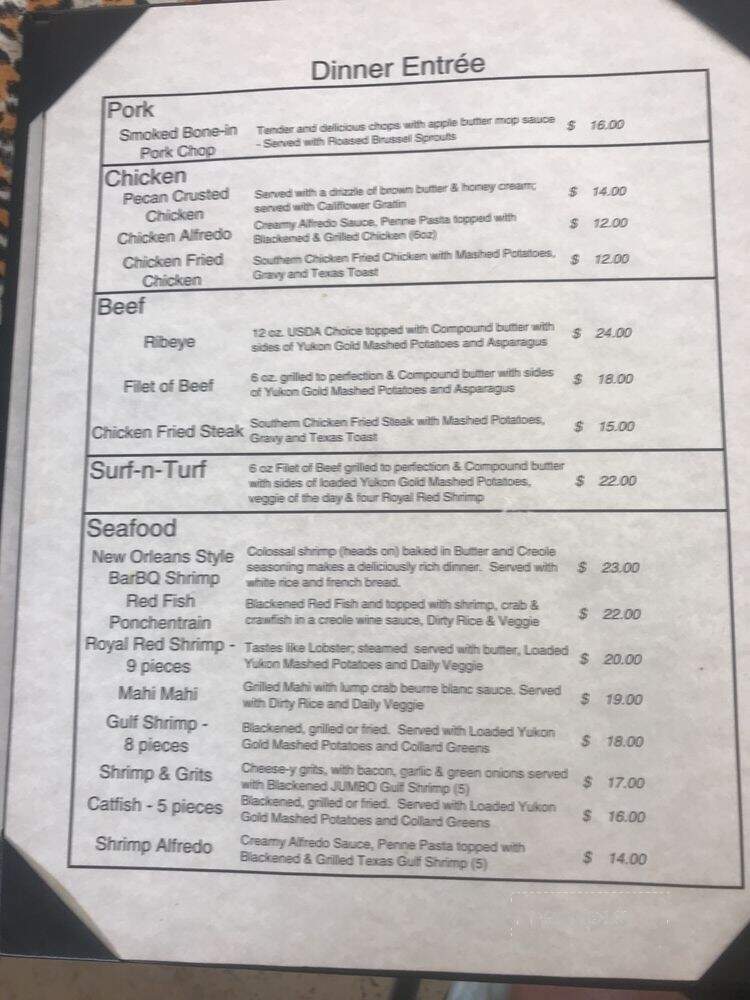 Dido's - Brazoria, TX menu_pic