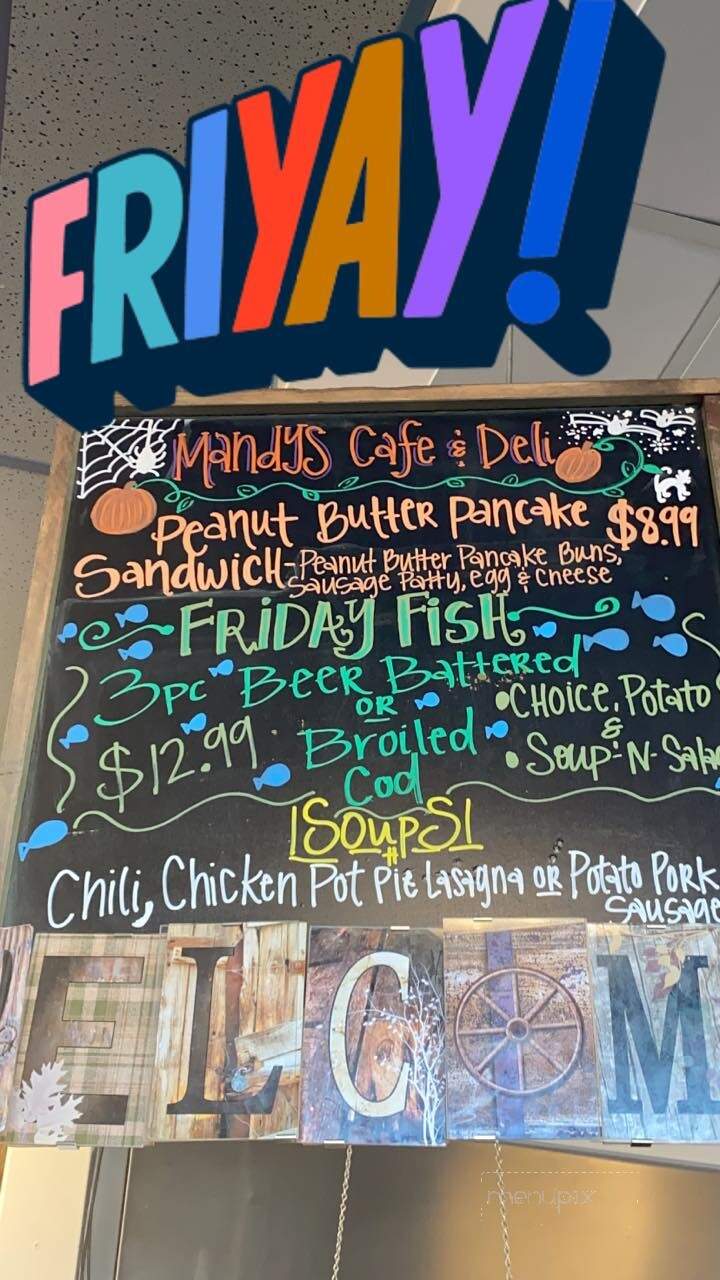Mandy's Cafe & Deli - Tomah, WI menu_pic