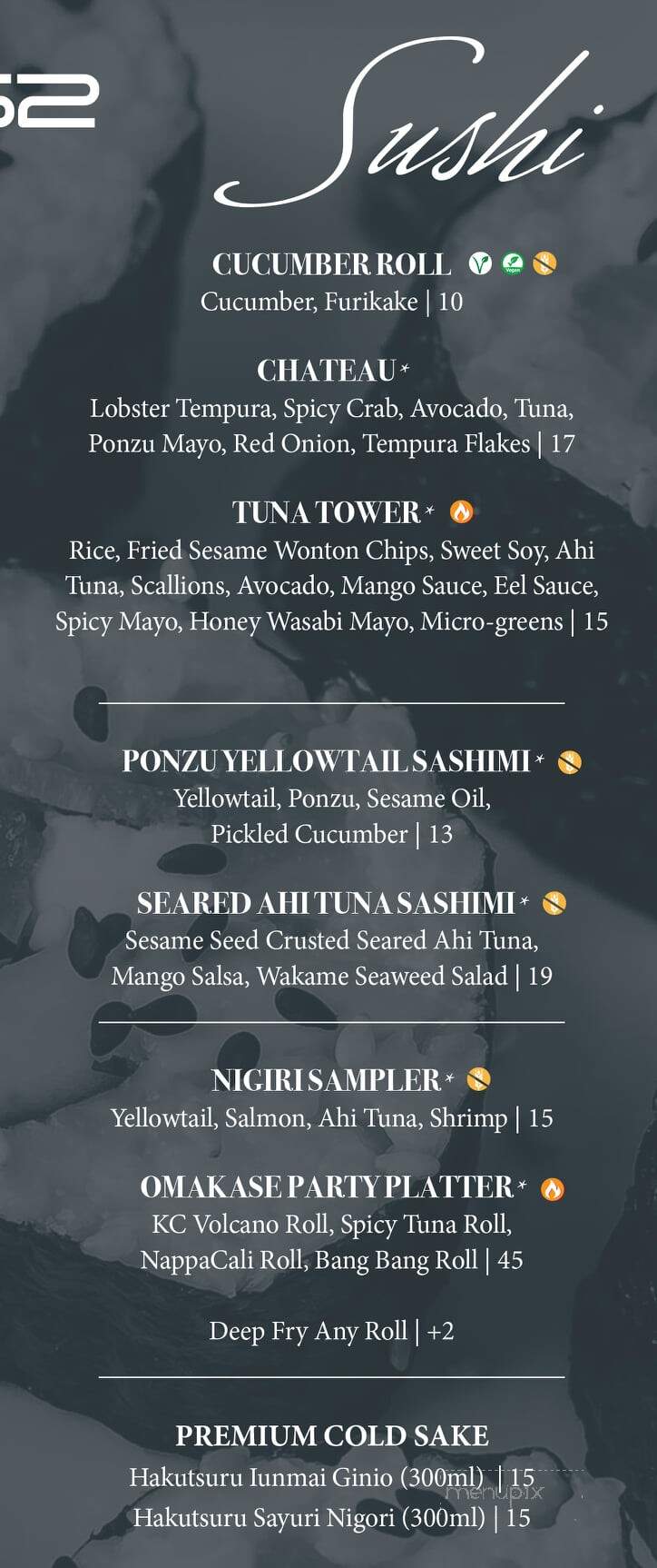 Ruhe152 - Nappanee, IN menu_pic