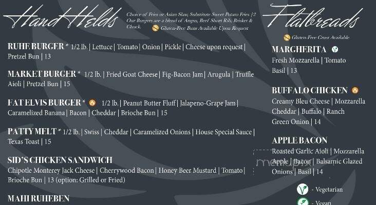 Ruhe152 - Nappanee, IN menu_pic