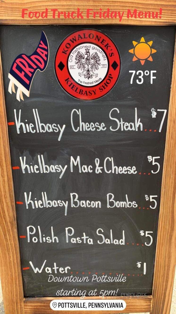Kowlonek's Kielbasy Shop - Shenandoah, PA menu_pic