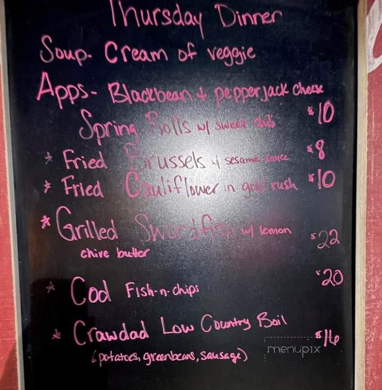 Chevelle's 66 - Murphy, NC menu_pic
