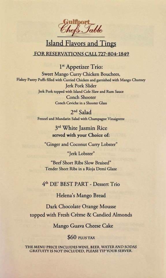 Island Flavors & 'tings - Gulfport, FL menu_pic