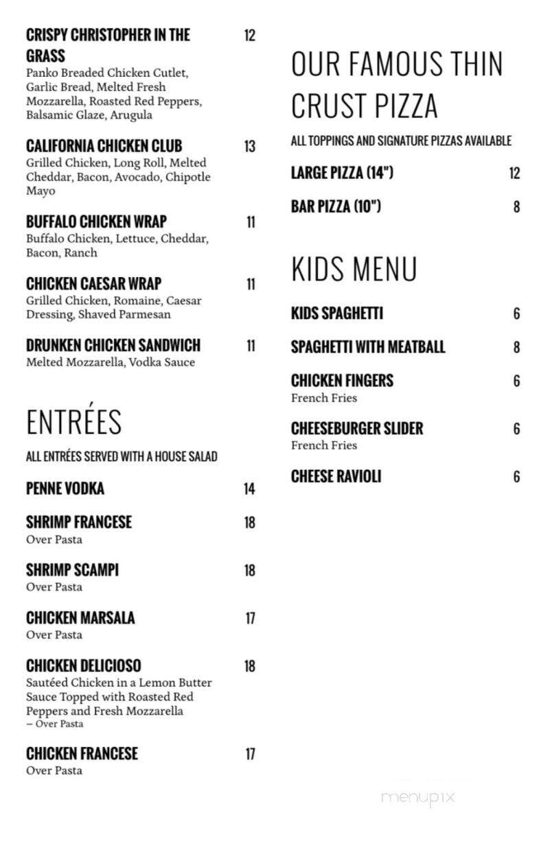 Grant Street Cafe - Dumont, NJ menu_pic
