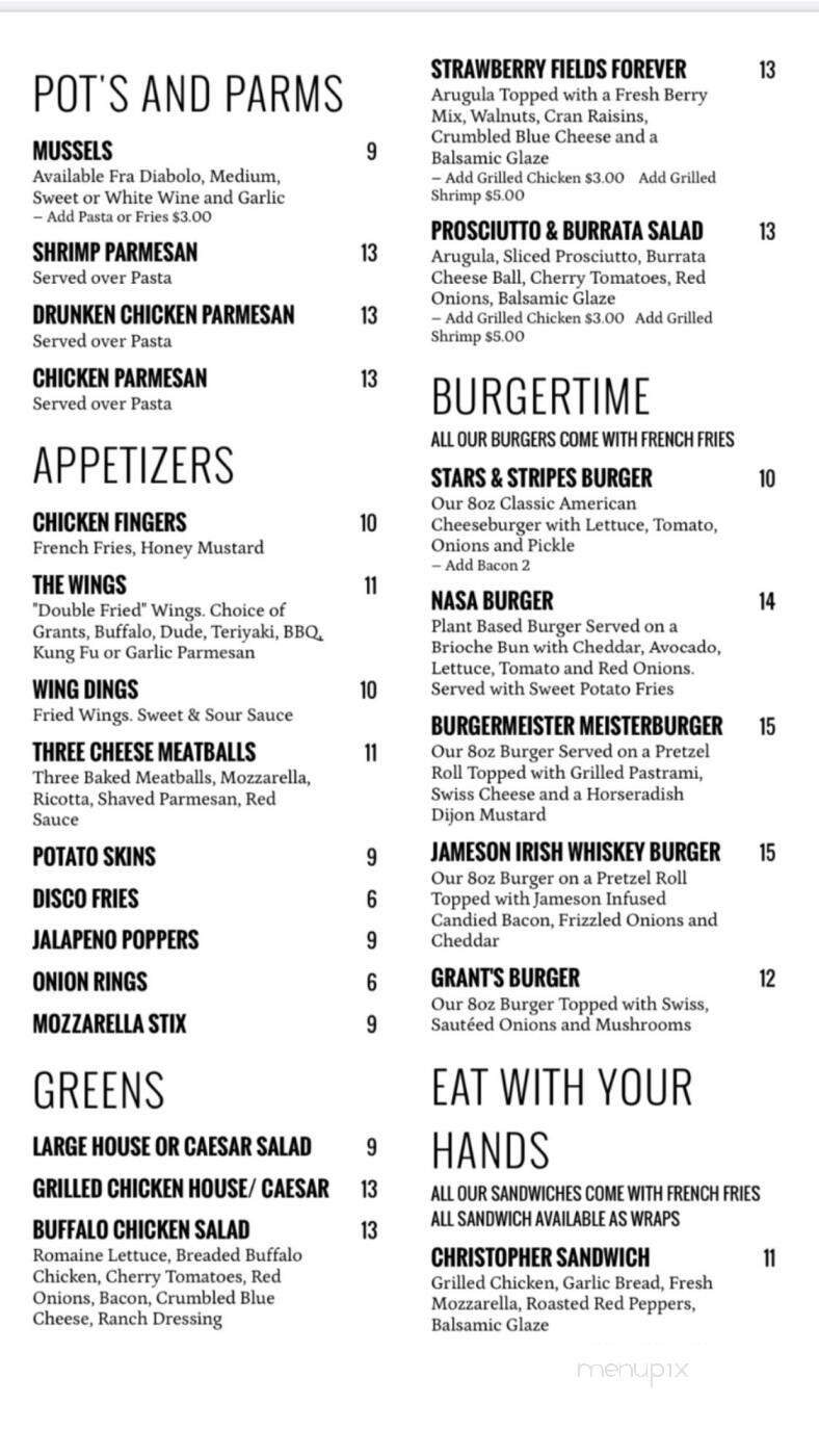 Grant Street Cafe - Dumont, NJ menu_pic