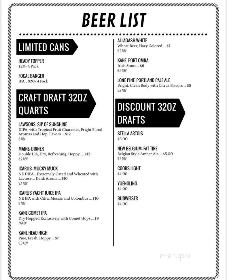 Grant Street Cafe - Dumont, NJ menu_pic