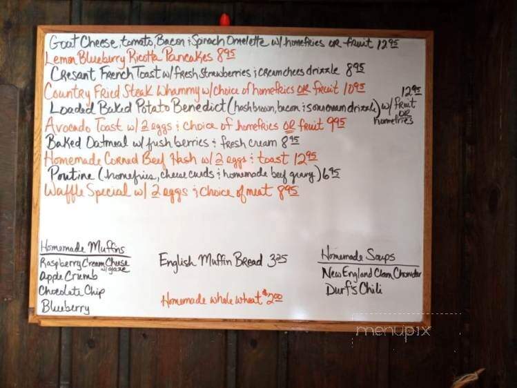 Durf's Family Restaurant - Fairport, NY menu_pic
