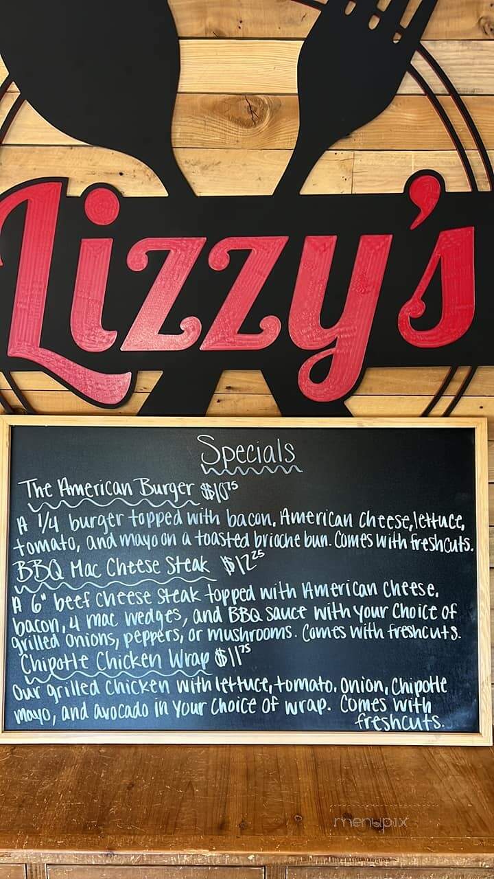 Lizzy's Ice Cream & Sandwich - Greencastle, PA menu_pic