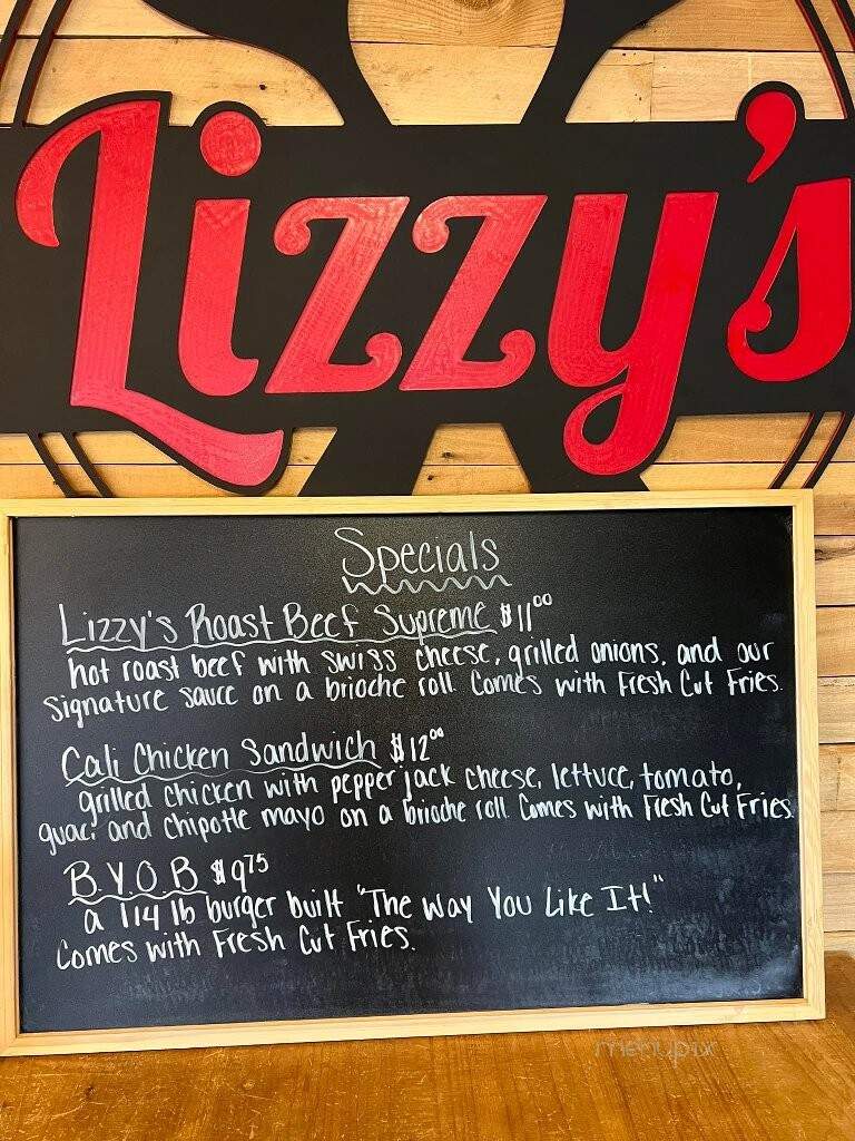 Lizzy's Ice Cream & Sandwich - Greencastle, PA menu_pic