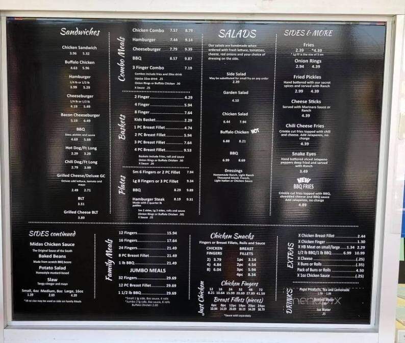 Midas Burger - Arab, AL menu_pic