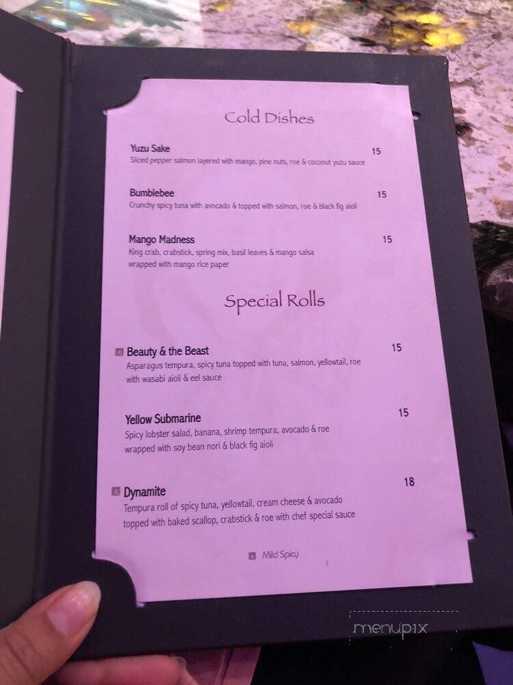 Aja Asian Cuisine & Lounge - Skillman, NJ menu_pic