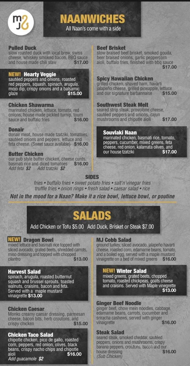 Monks & Jonesie Gastro Truck - Fredericton, NB menu_pic
