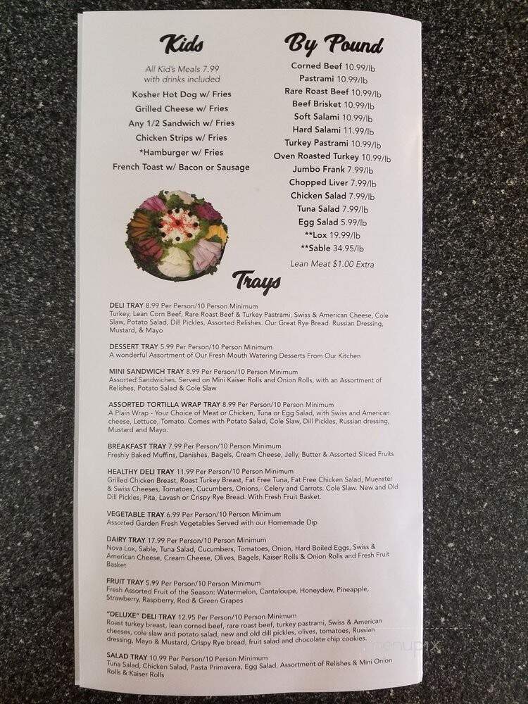 Boris's Deli - West Bloomfield Township, MI menu_pic