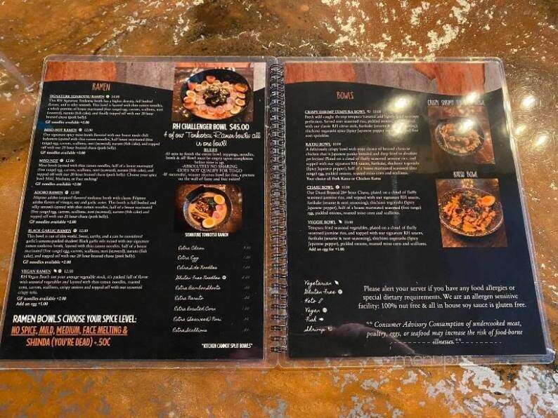 Ramen Head - Rockwall, TX menu_pic