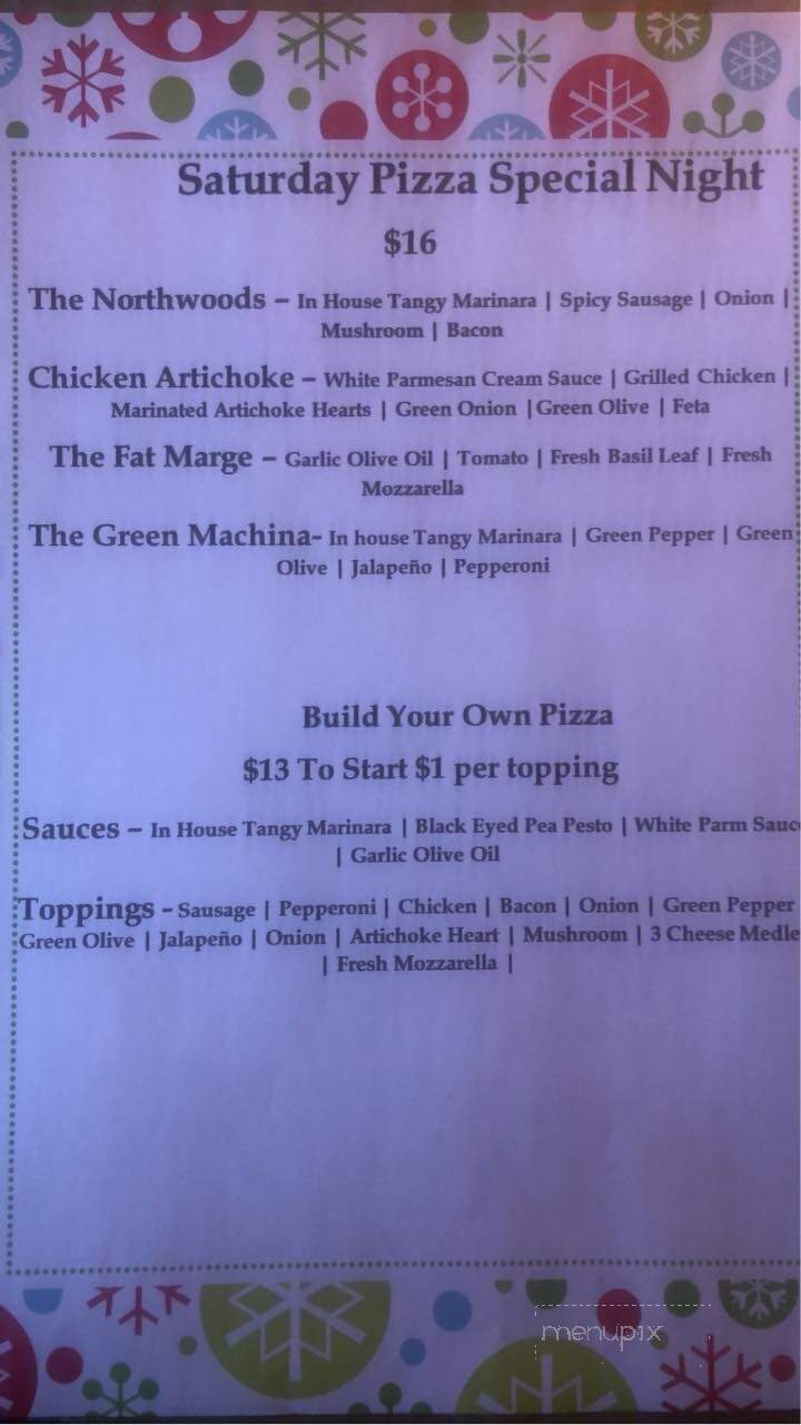 Fat Radish - Cornucopia, WI menu_pic