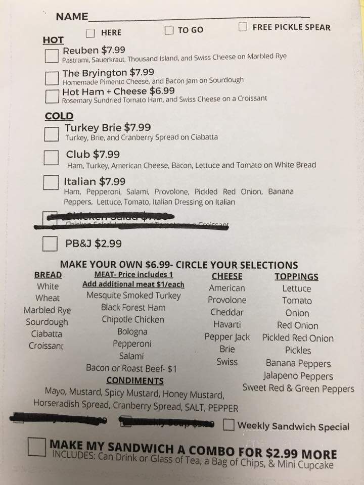 JB Cakes Bakery Bistro - Rhoadesville, VA menu_pic