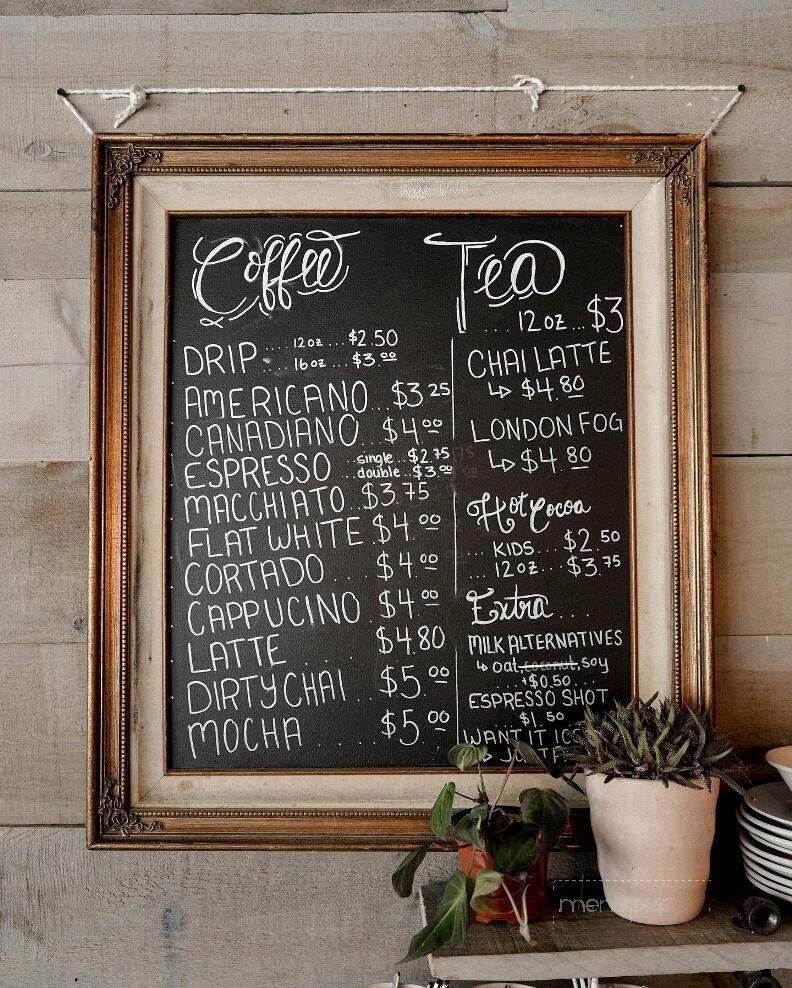Happy Goat Coffee - Ottawa, ON menu_pic