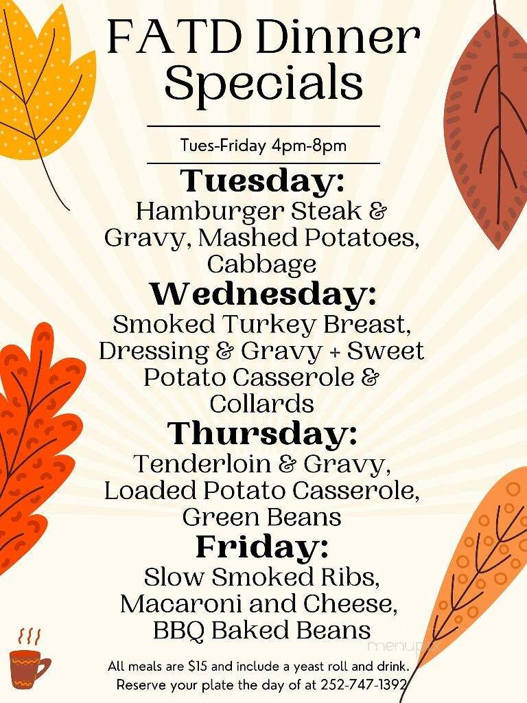 Farmer and the Dail - Snow Hill, NC menu_pic