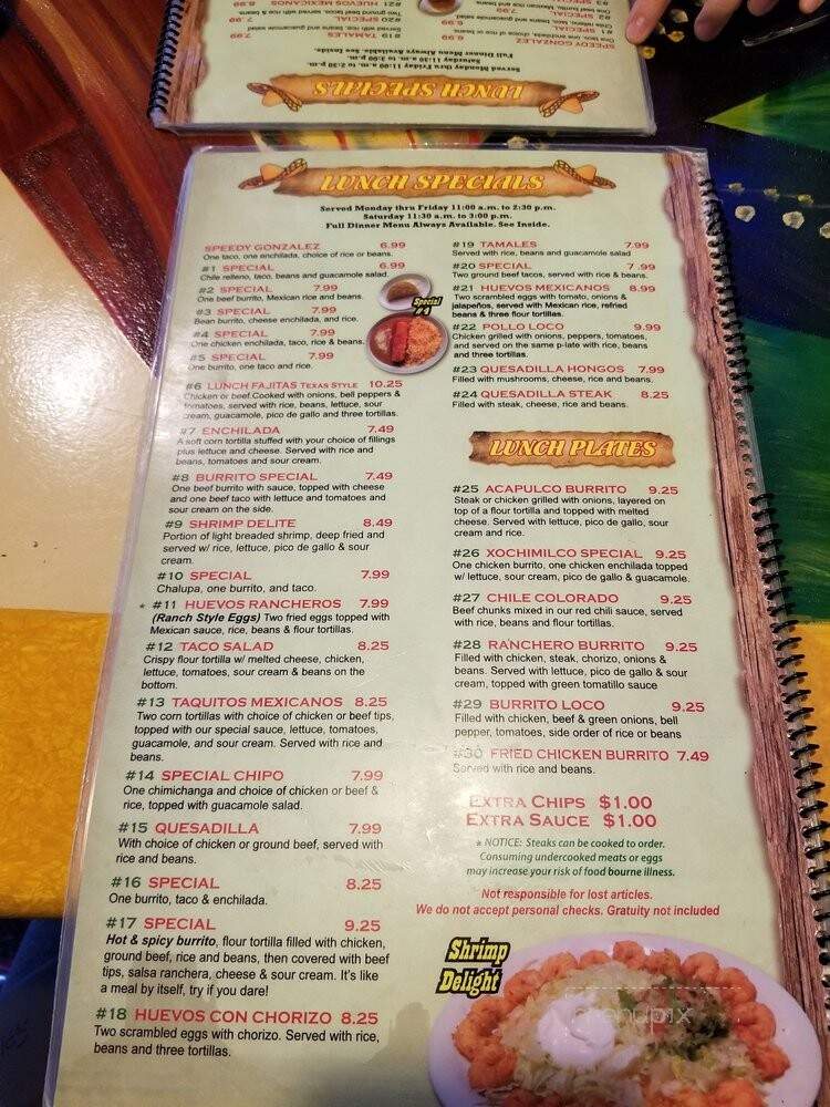 E L Burrito Loco - Big Rapids, MI menu_pic