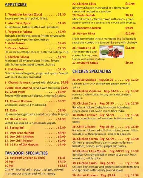 Lovely Sweet Shop & Restaurant Banquet Hall - Surrey, BC menu_pic