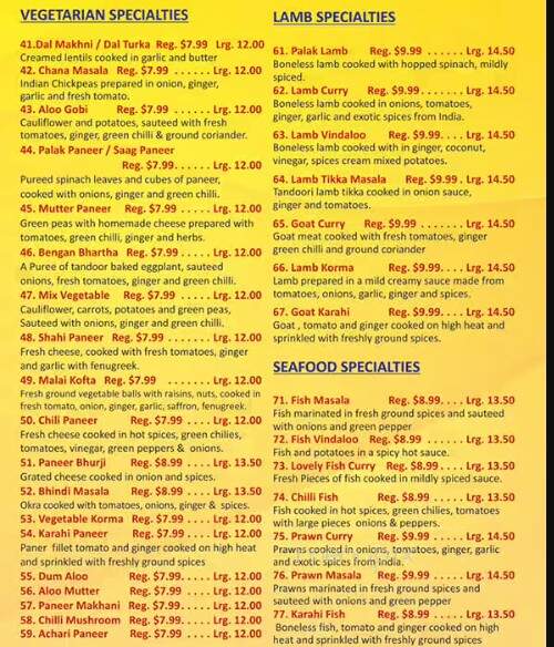 Lovely Sweet Shop & Restaurant Banquet Hall - Surrey, BC menu_pic