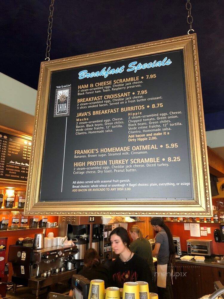 Java - Twin Falls, ID menu_pic