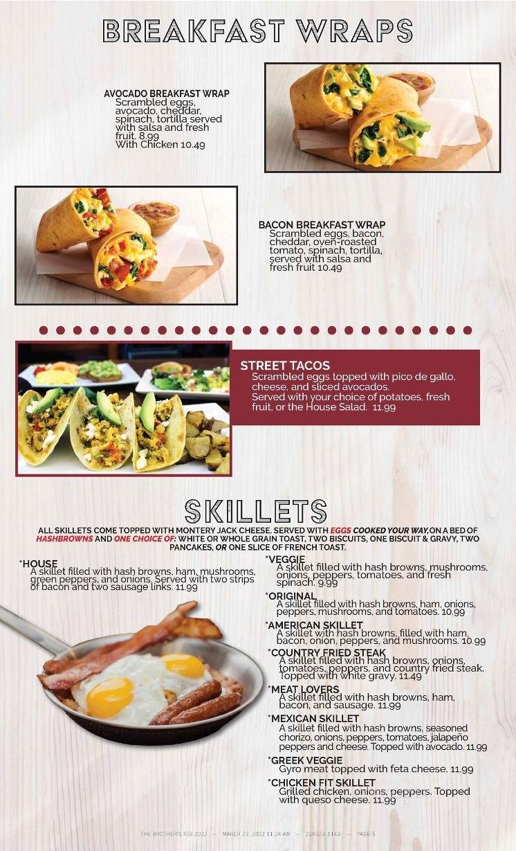Brothers Family Restaurant - Rapids City, IL menu_pic