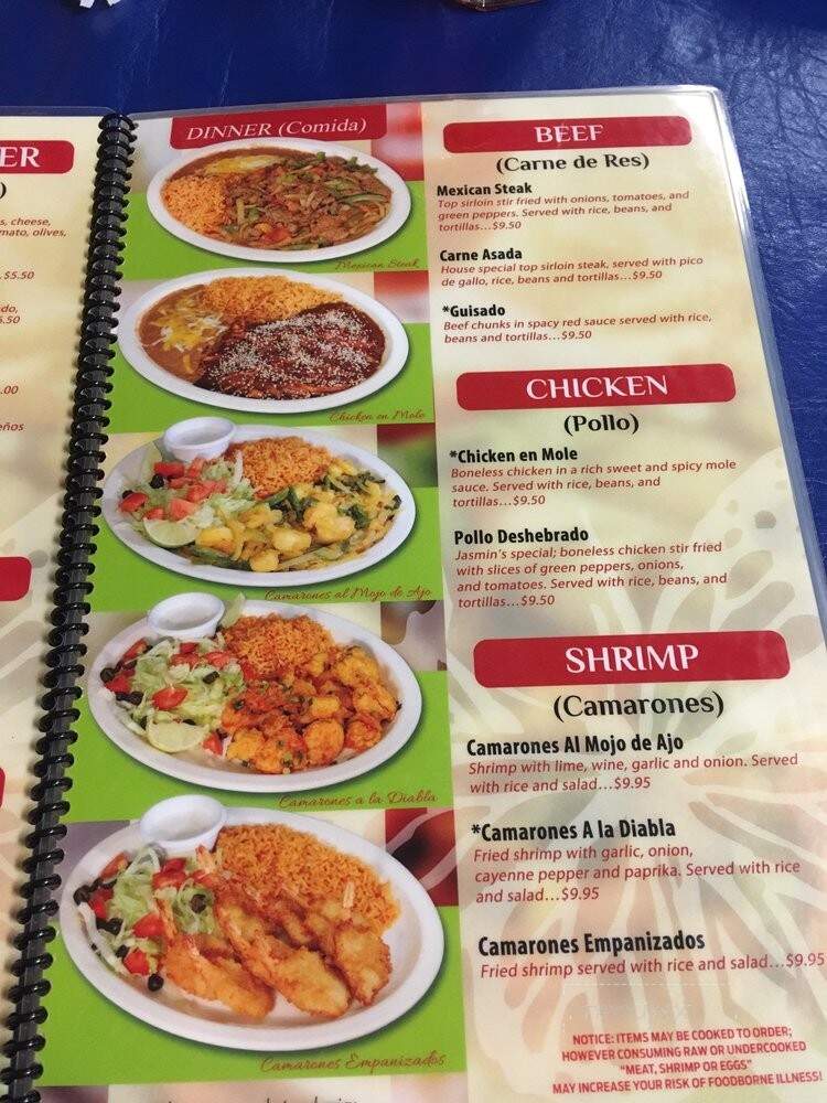 Jasmin Restaurant - Eudora, KS menu_pic