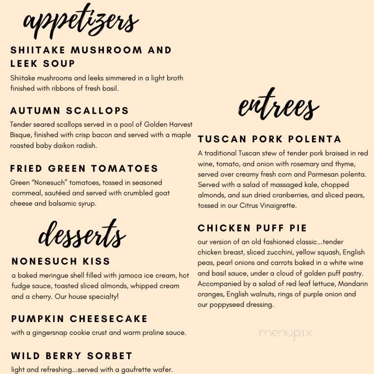 Glitz - Versailles, KY menu_pic
