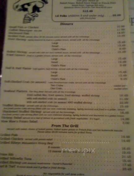 Catfish Charlie Restaurant - Hammond, LA menu_pic