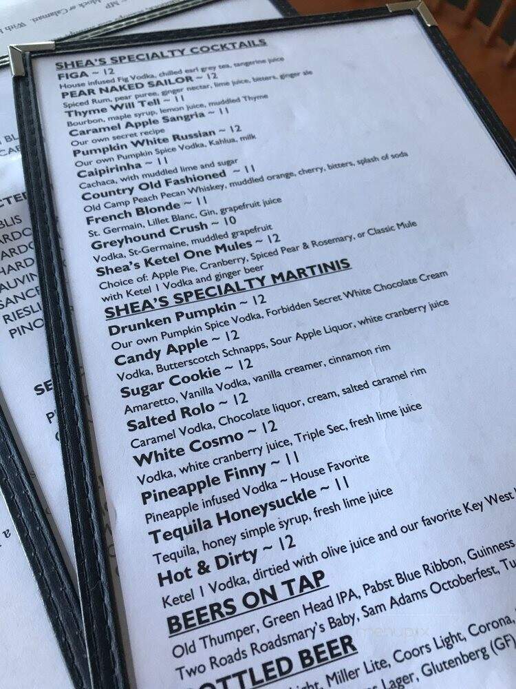 Tom Shea's Seafood Restaurant - Essex, MA menu_pic