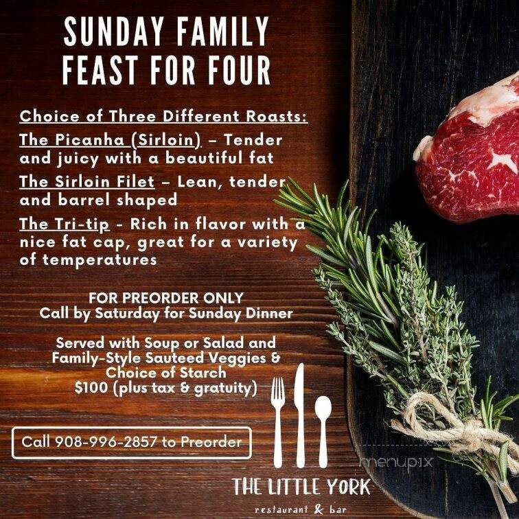 The Little York - Milford, NJ menu_pic