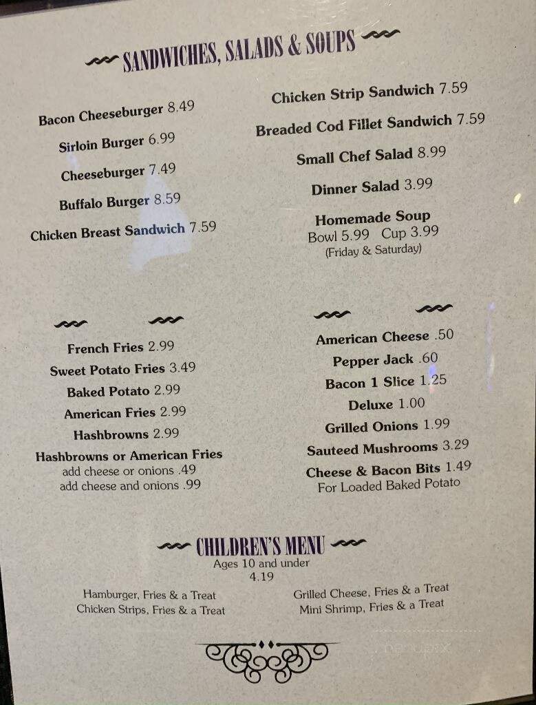 Monarch Lounge Steakhouse - Renner, SD menu_pic