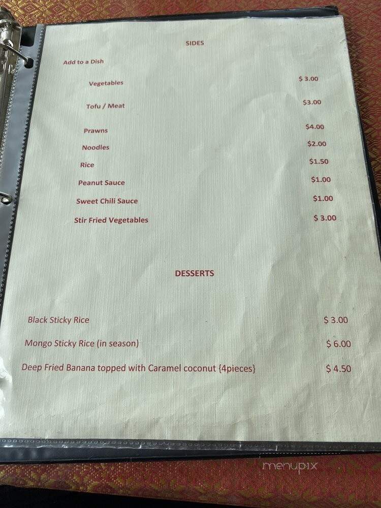 Long Beach Thai Cuisine - Long Beach, WA menu_pic