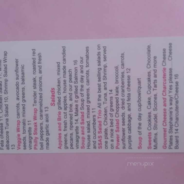 Stephanie's Sugar and Spice Cafe - Fernandina Beach, FL menu_pic