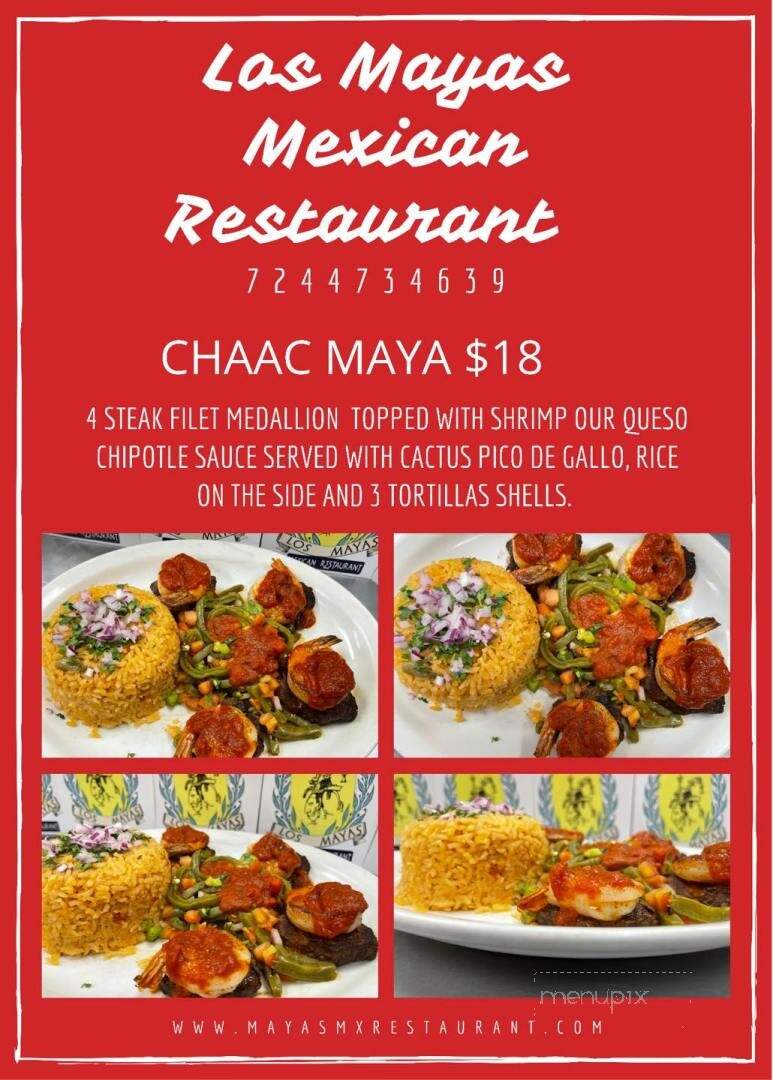 Los Mayas Mexican Restaurant - Harmony, PA menu_pic