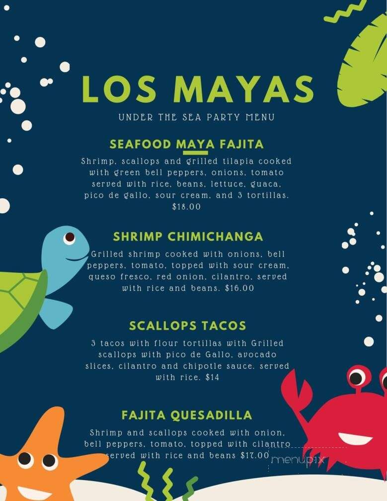 Los Mayas Mexican Restaurant - Harmony, PA menu_pic