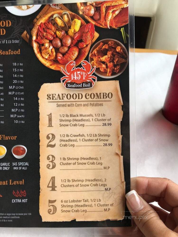 145F Seafood Boil - Clermont, FL menu_pic