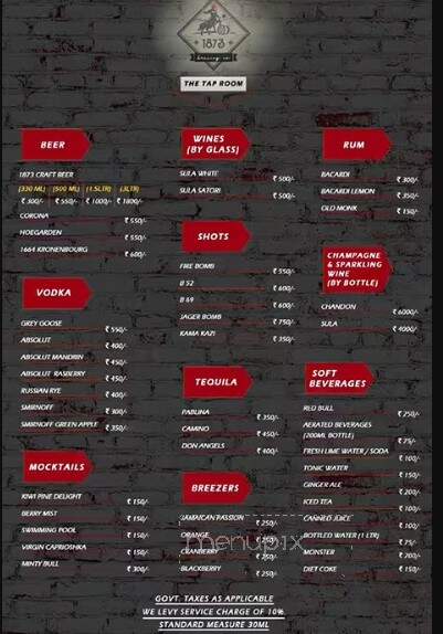 1873 Brewing - Fort Mill, SC menu_pic