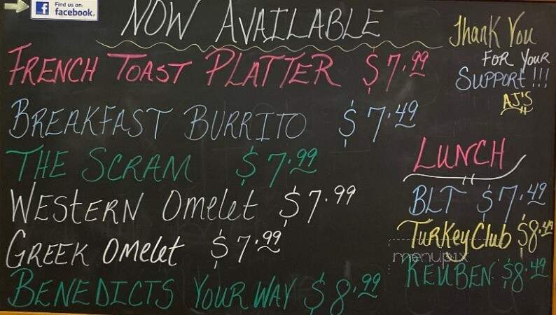 AJ's Kitchen - Bradenton, FL menu_pic