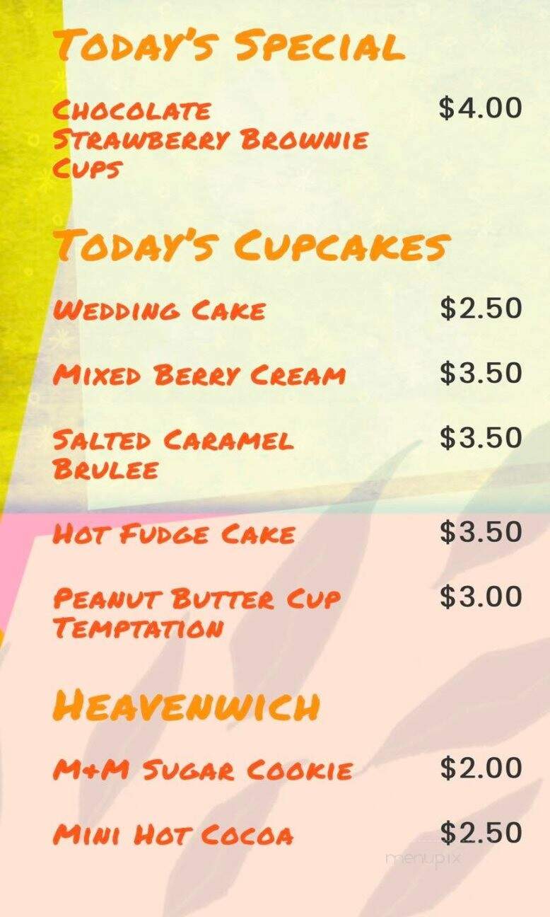 Lil Bit of Heaven Cupcakes - St. Albans, WV menu_pic