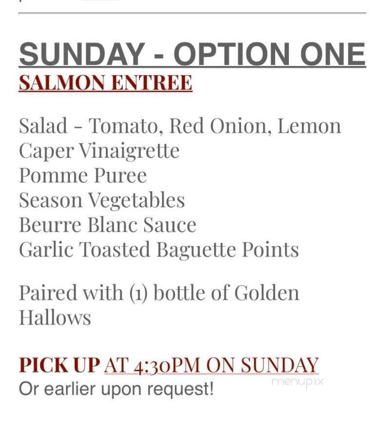 Jolo Winery & Vineyards - Pilot Mountain, NC menu_pic