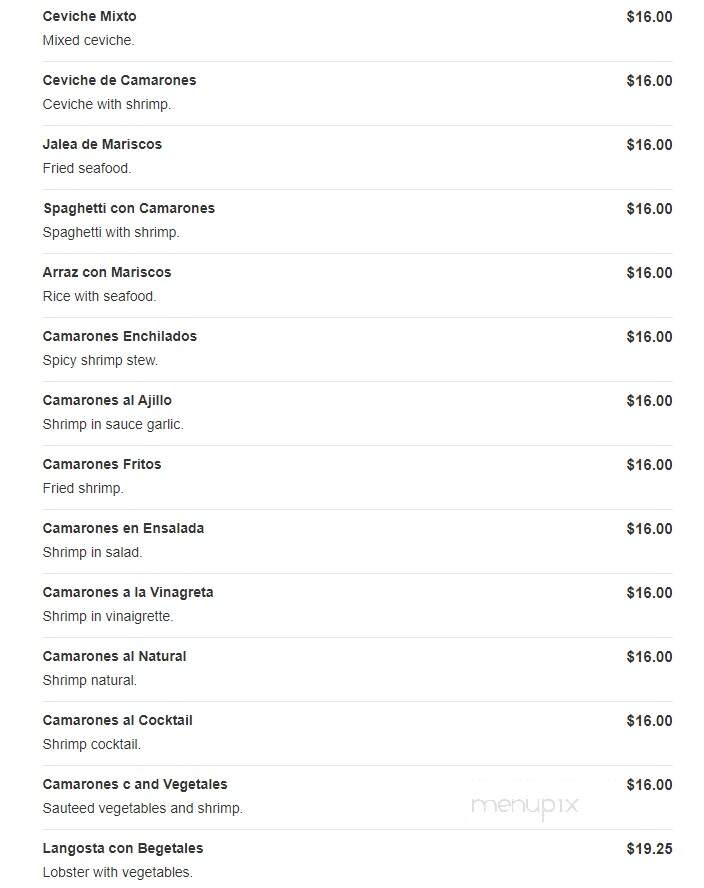 Costambar - Paterson, NJ menu_pic