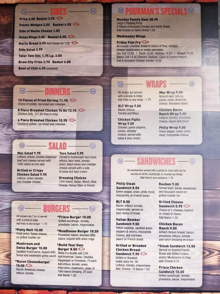 Pourman's Pub & Grill - Sullivan, WI menu_pic