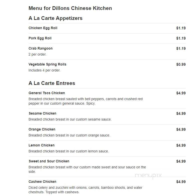 Dillons Chinese Kitchen - Andover, KS menu_pic