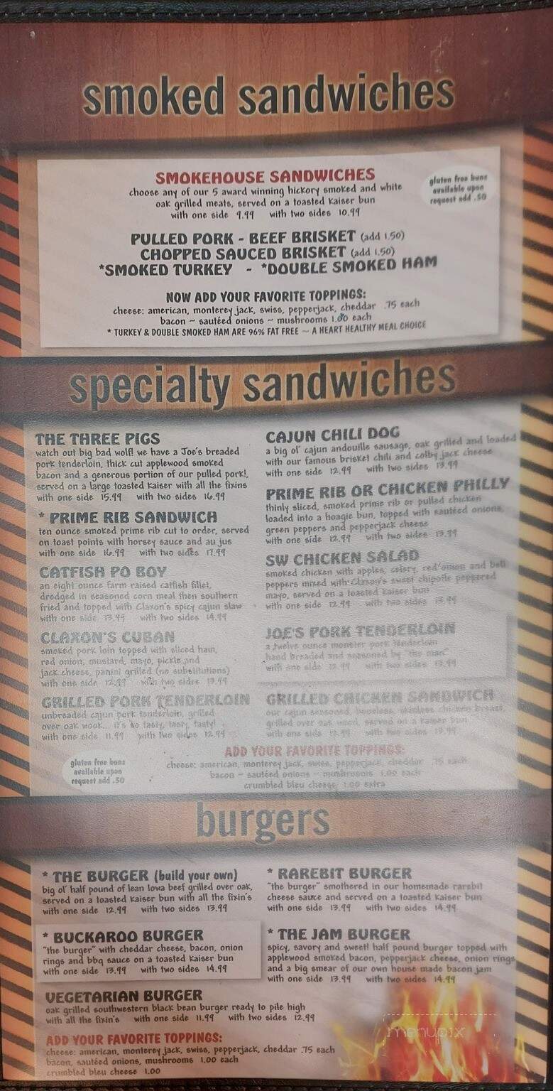 Claxon's Smokehouse & Grill - Altoona, IA