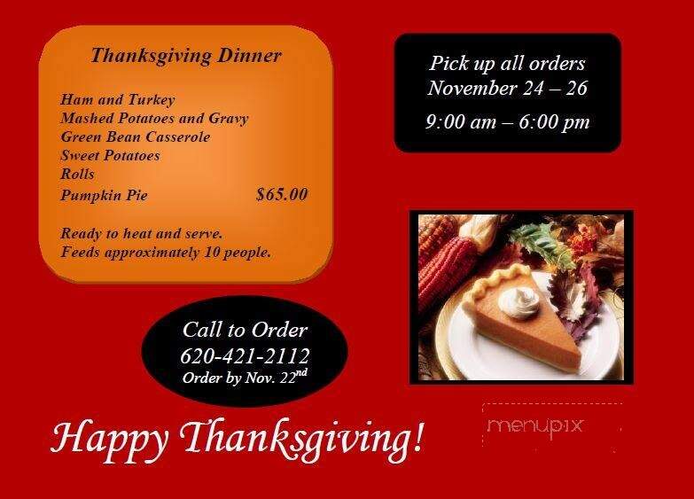 Timber Creek Meats - Parsons, KS menu_pic