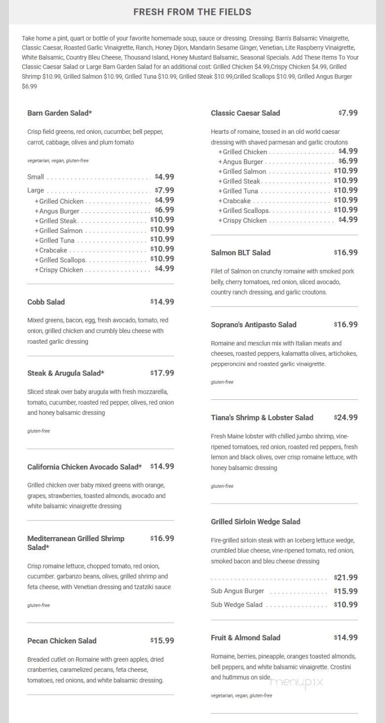 Black River Barn - Randolph, NJ menu_pic